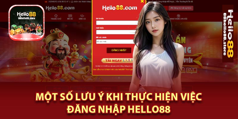 Một Số Lưu Ý Khi Thực Hiện Việc Đăng Nhập Hello88